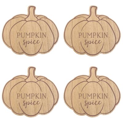 SET DE 4 POSAVASOS CALABAZA OTOÑO