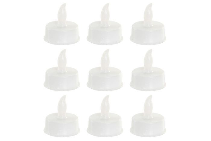 VELA LED SET 9 PVC BLANCO