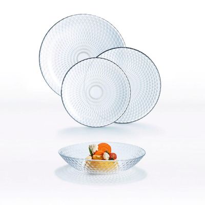 VAJILLA 18 PCS PAMPILLE  CLEAR VAJILLA 18 PCS PAMPILLE  CLEAR