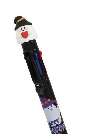 BOLIGRAFO FANTASMA MULTICOLOR  HALLOWEEN NEGRO