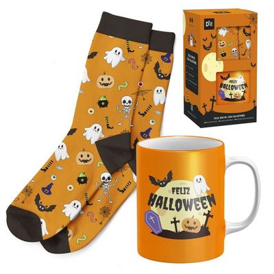 SET TAZA Y CALCETINES CALCETINES HALLOWEEN