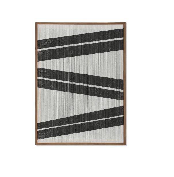 CUADRO HILOS RAYAS ABETO 60X80