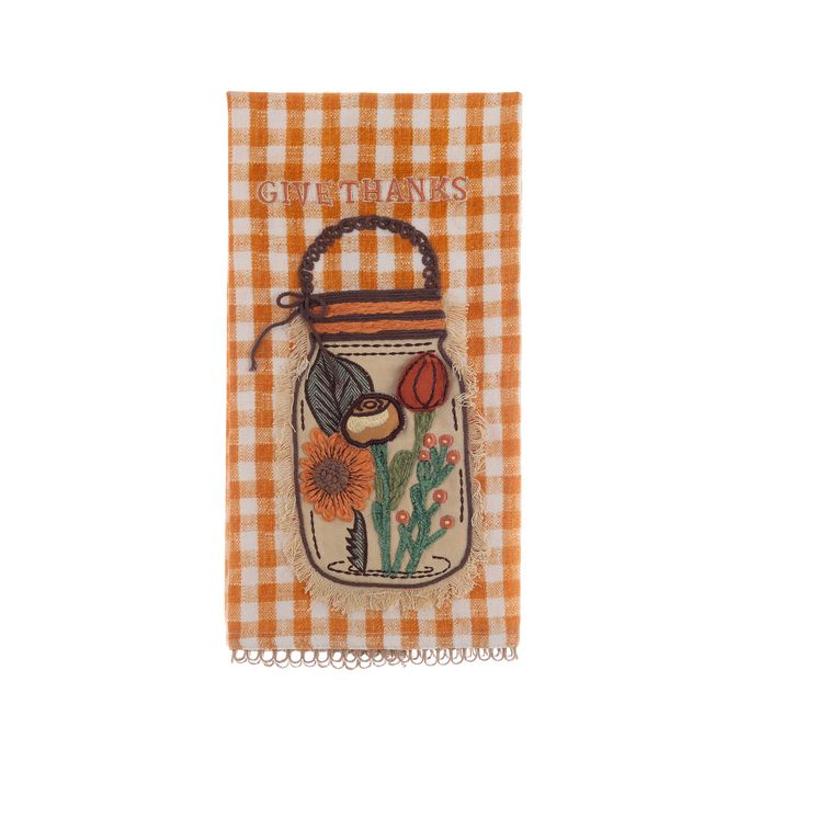 PAÑO DE COCINA OTOÑO TARRO FLORES