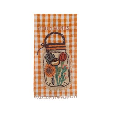 PAÑO DE COCINA OTOÑO TARRO FLORES