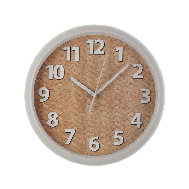 RELOJ DE PARED NATURAL 30 CM