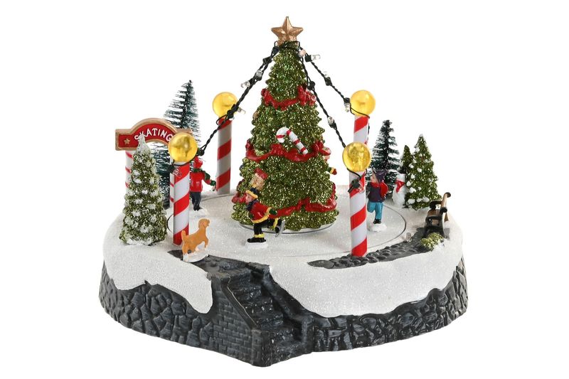 CIUDAD LED RESINA MOVIMIENTO MUSICAL