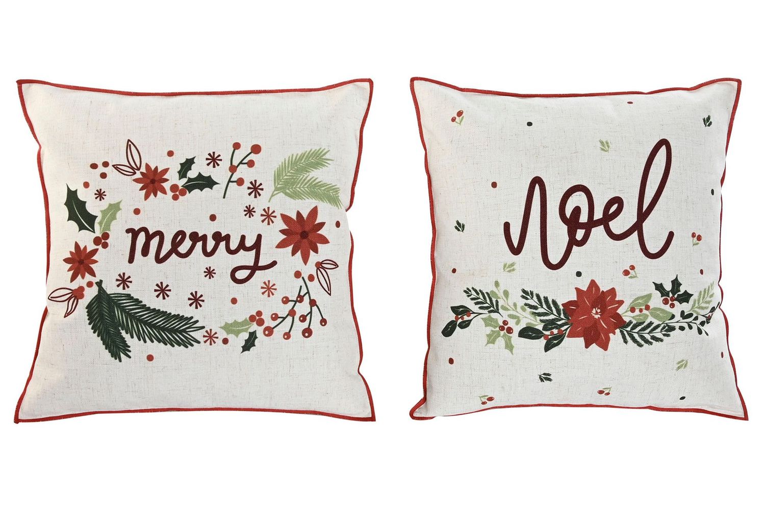 SET 2 FUNDAS COJIN NOEL/MERRY