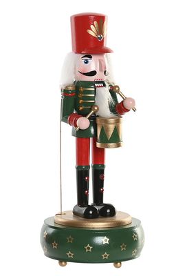 FIGURA MUSICAL CASCANUECES VERDE 30CM