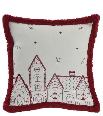 FUNDA COJIN BLANCO CASITAS