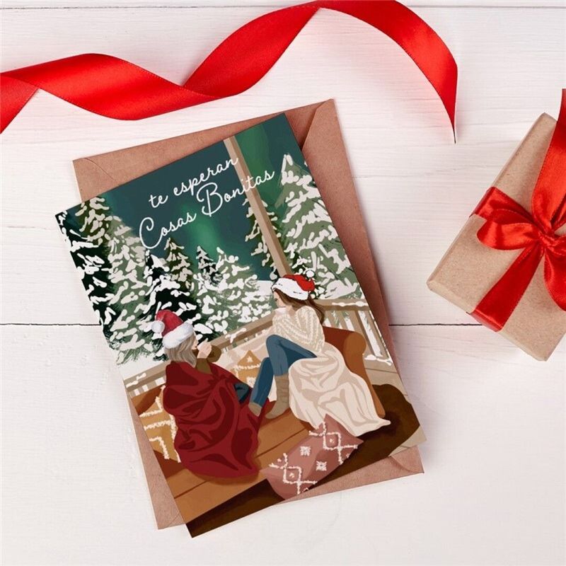 POSTAL FELICES FIESTAS GORRITO POSTAL FELICES FIESTAS GORRITO