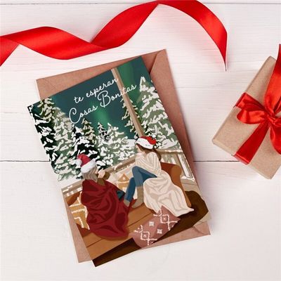 POSTAL FELICES FIESTAS GORRITO POSTAL FELICES FIESTAS GORRITO