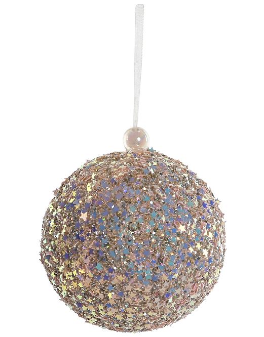 BOLA COLGANTE ESTRELLITAS ROSA