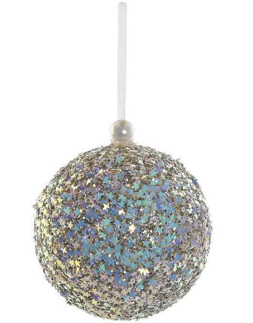 BOLA COLGANTE ESTRELLITAS AZUL