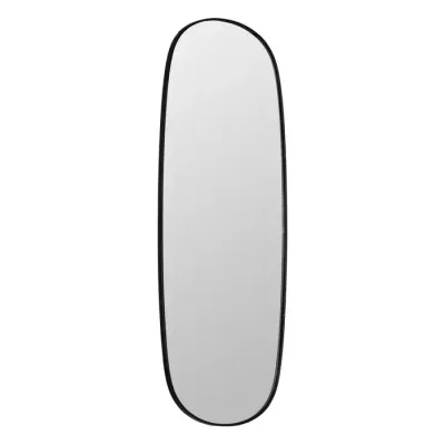 ESPEJO METAL OVALADO NEGRO