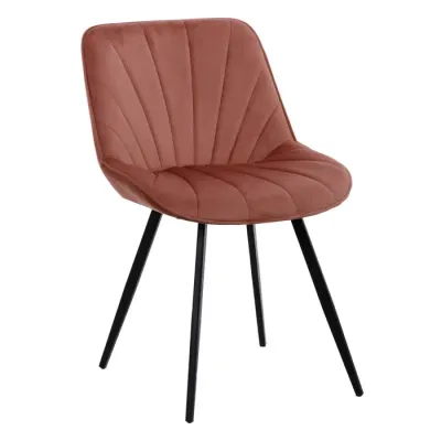 SILLA TERCIOPELO ROSA