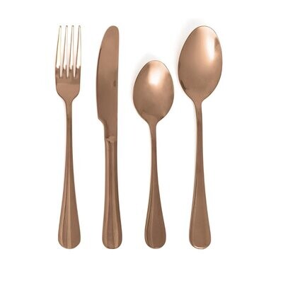 SET DE 24 CUBIERTOS COBRE