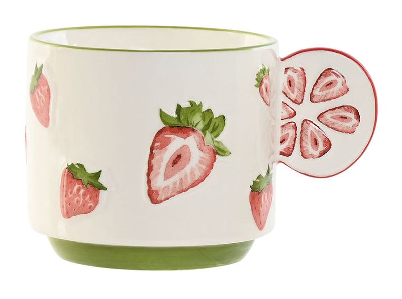 MUG PORCELANA FRESAS MUG PORCELANA FRESAS