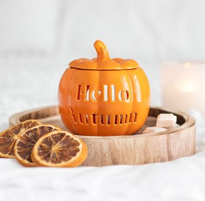 QUEMADOR DE ACEITE CON FORMA DE CALABAZA QUEMADOR DE ACEITE CON FORMA DE CALABAZA