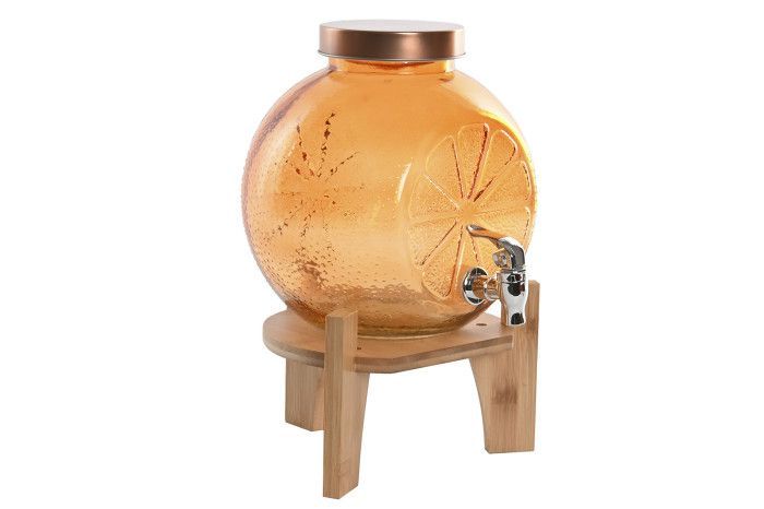 DISPENSADOR BEBIDAS CRISTAL  NARANJA