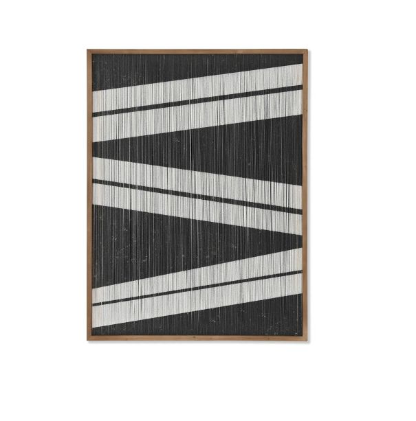 CUADRO HILOS RAYAS ABETO 60X80 CUADRO HILOS RAYAS ABETO 60X80