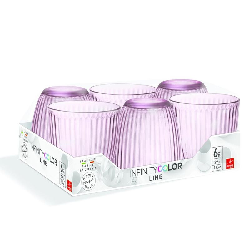 SET 6 VASOS LINE LILAC