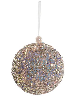 BOLA COLGANTE ESTRELLITAS ROSA