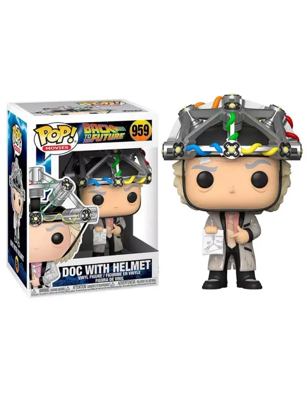FIGURA POP BACK TO THE FUTURE DOC WITH HELMET