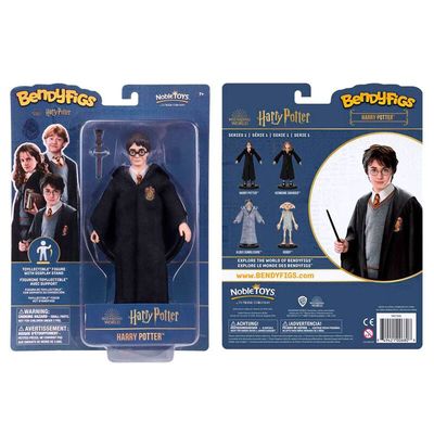 FIGURA MALEABLE BENDYFIGS HARRY CON VARITA HARRY POTTER 19CM