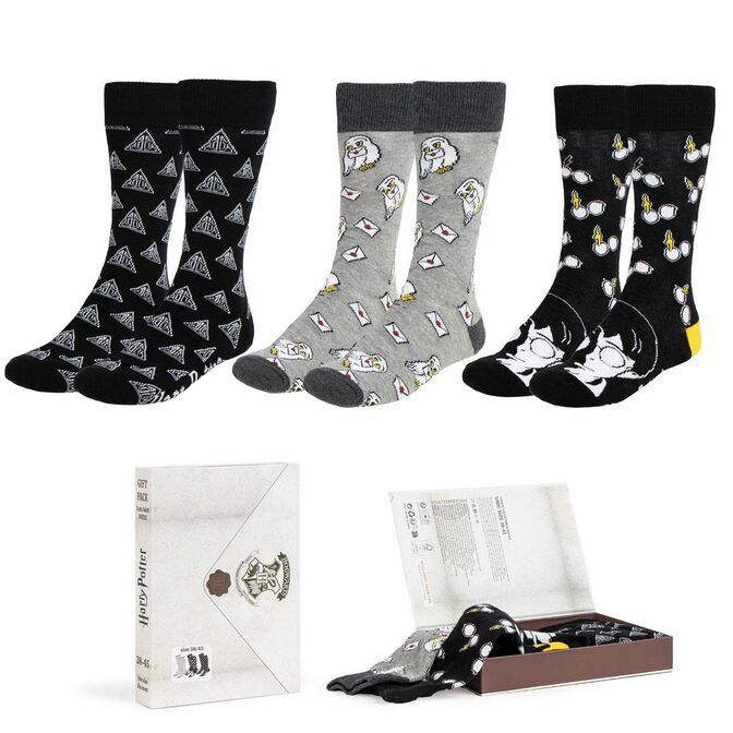 SET 3 CALCETINES HARRY POTTER