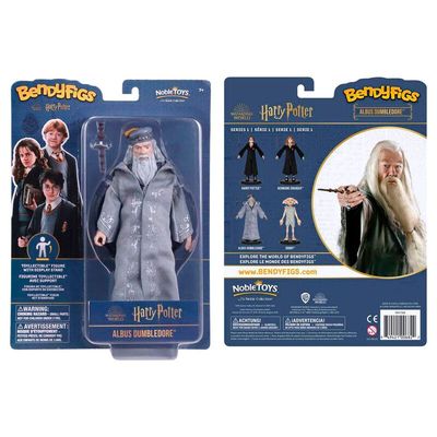 FIGURA MALEABLE BENDYFIGS DUMBLEDORE CON VARITA HARRY  POTTER 19CM