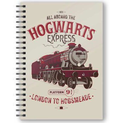 CUADERNO A5 3D ALL ABOARD THE HOGWARTS EXPRESS HARRY POTTER