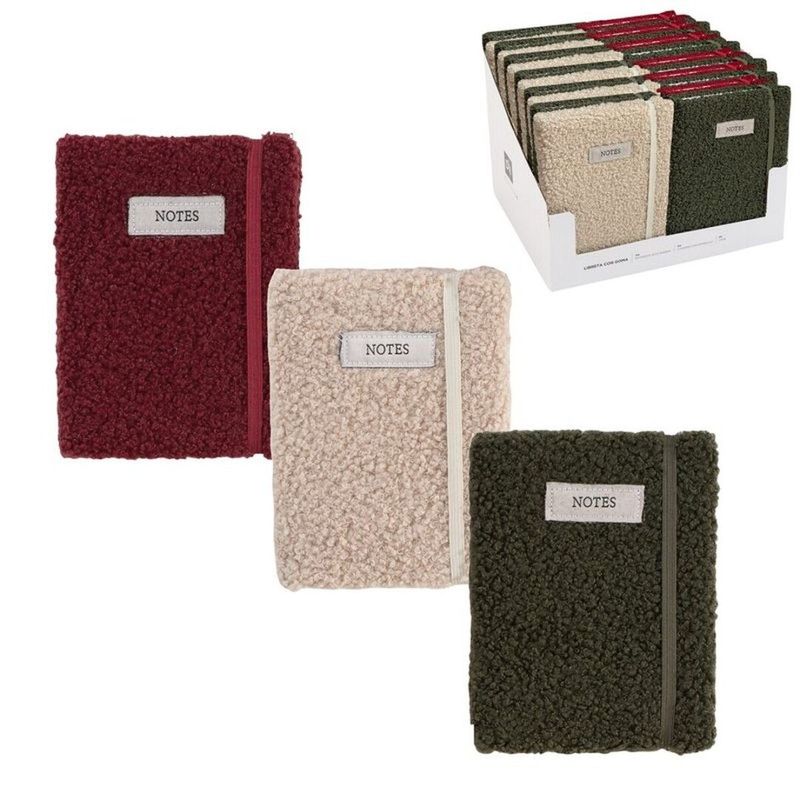 LIBRETA CON GOMA BORREGUITO BEIGE