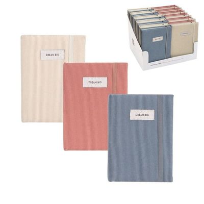LIBRETA CON GOMA MICROPANA AZUL