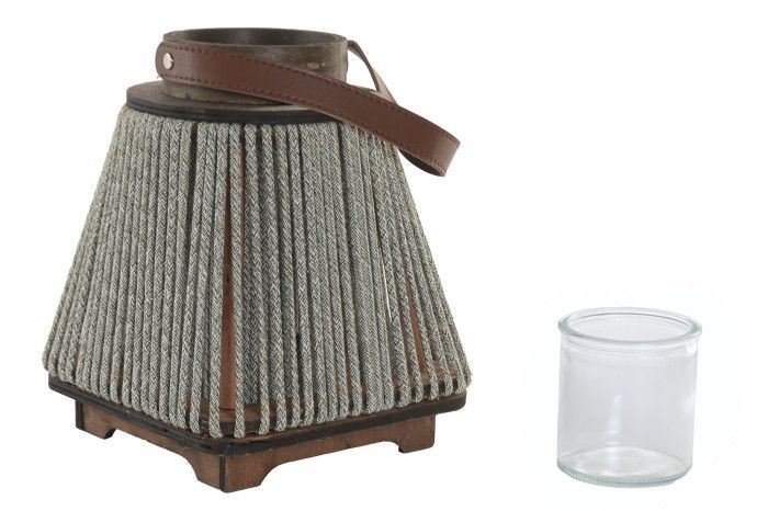 PORTAVELA ALGODON CRISTAL GRIS