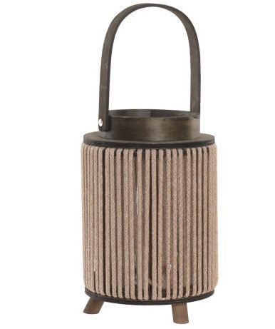 PORTAVELA ALGODON CRISTAL CILINDRO CREMA