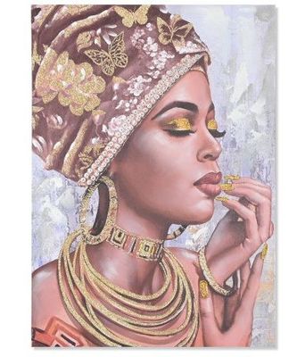 CUADRO LIENZO MDF 70X3X100 AFRICANA