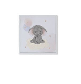 CUADRO LIENZO ANIMAL 3D ELEFANTE