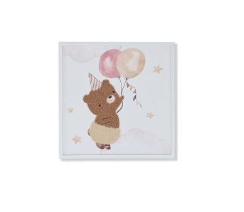 CUADRO LIENZO ANIMAL 3D OSO