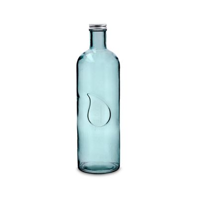 BOTELLA MESA VIDRIO CON TAPÓN