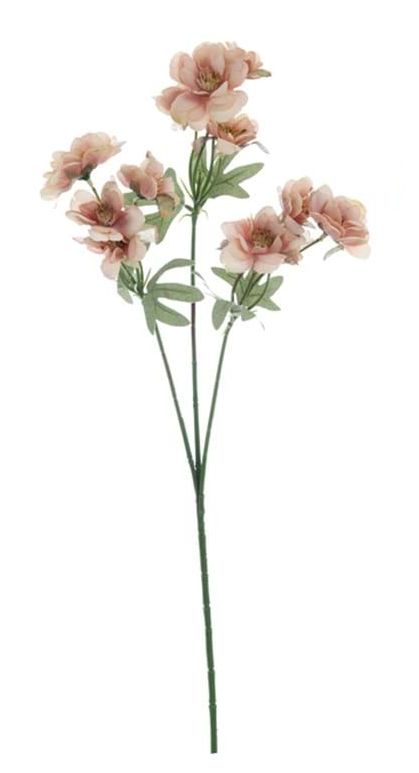 VARA FLOR DECORATIVA ROSA