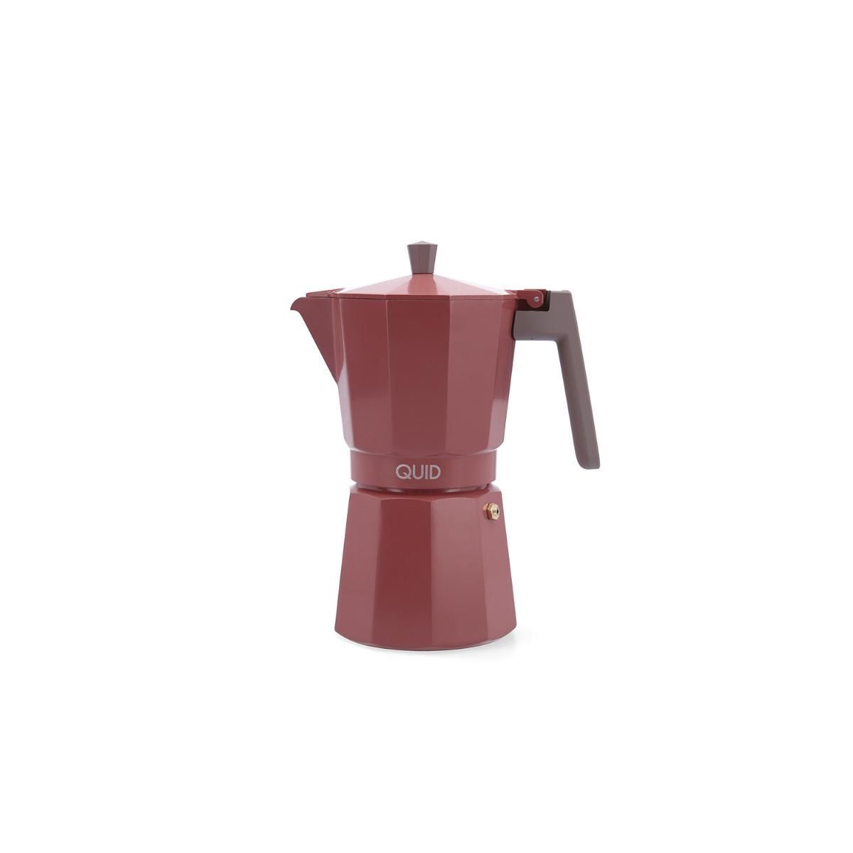 CAFETERA CRETA ALUMINIO FUNDIDO TERRACOTA 3 TAZAS