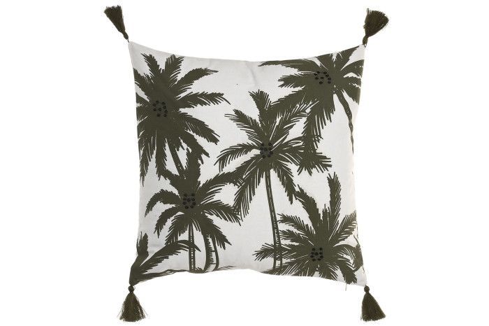 COJIN BLANCO PALMERAS CUADRARO