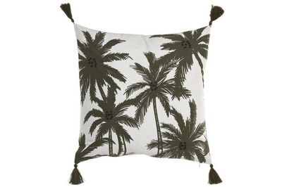 COJIN BLANCO PALMERAS CUADRARO