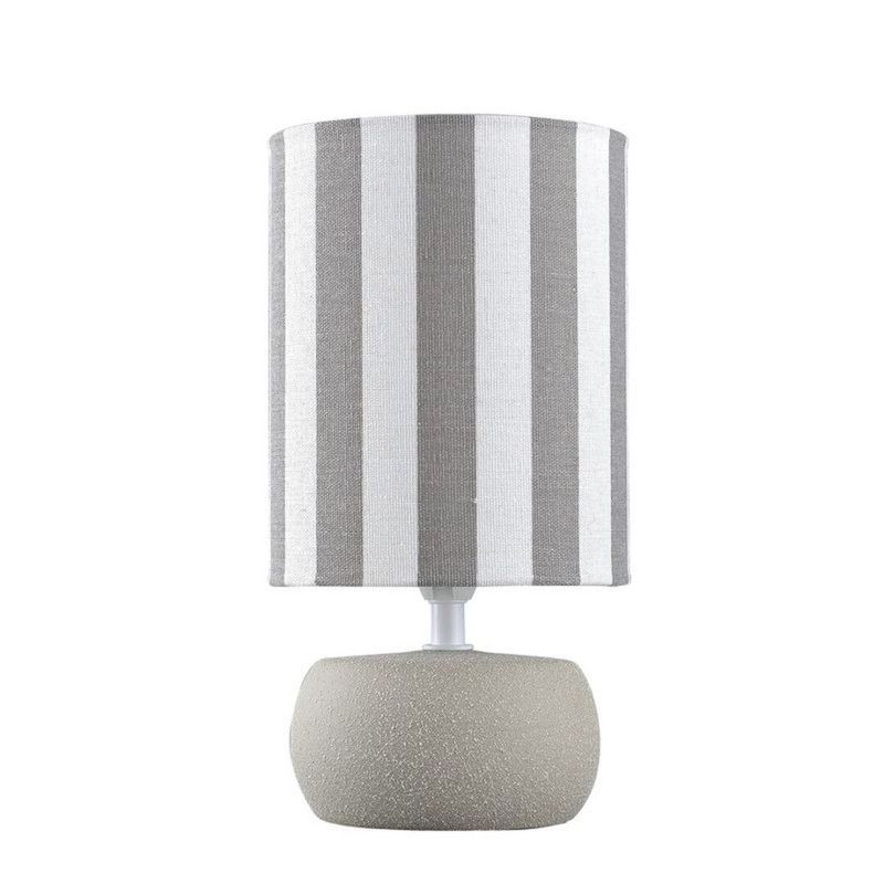 LAMPARA RAYAS GRIS