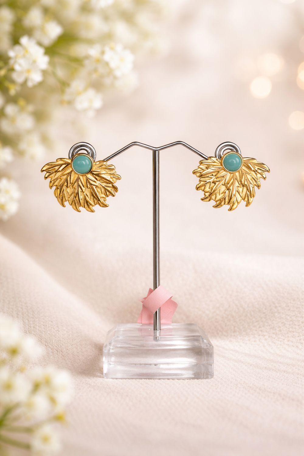 PENDIENTES PIEDRA VERDE