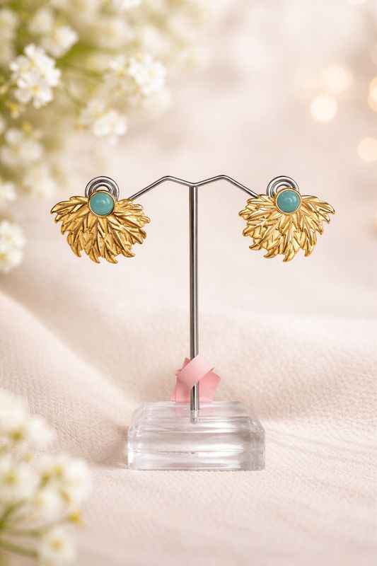 PENDIENTES PIEDRA VERDE