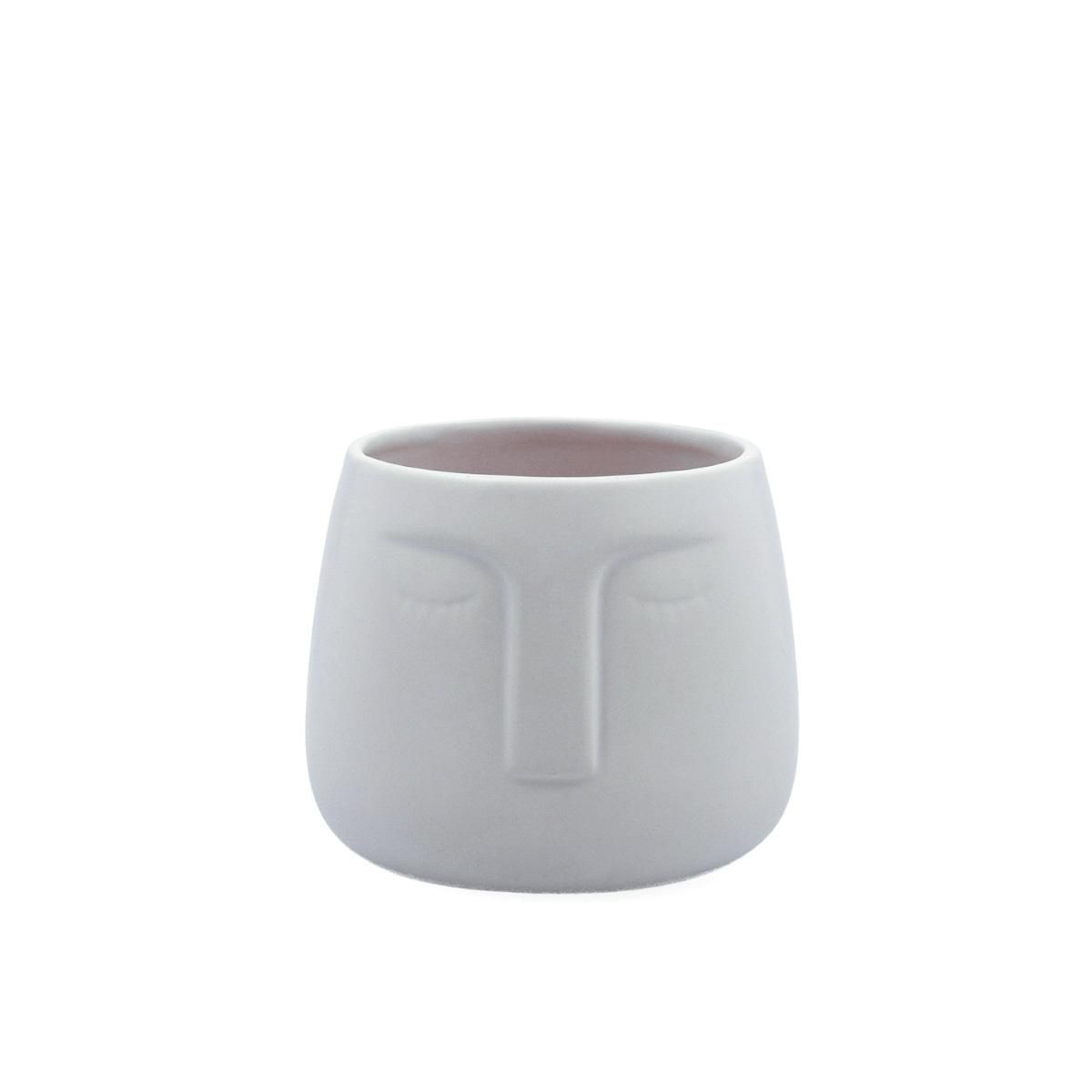 MACETERO CARA CERAMICO