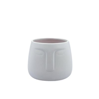 MACETERO CARA CERAMICO