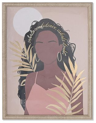 CUADRO LIENZO CRISTAL MUJER