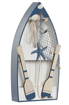 BARCA AZUL  MADERA LED